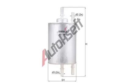 MAHLE Palivový filtr MAO KL 592, KL 592 MAHLE Palivový filtr MAO KL 592, KL 592