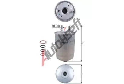 MAHLE Palivov filtr MAO KL 752/2D, KL 752/2D