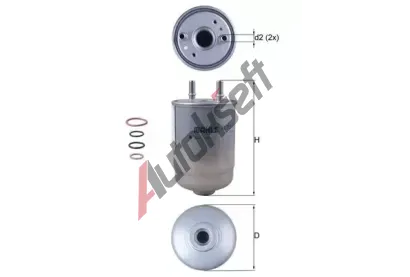 MAHLE Palivov filtr MAO KL 752/5D, KL 752/5D