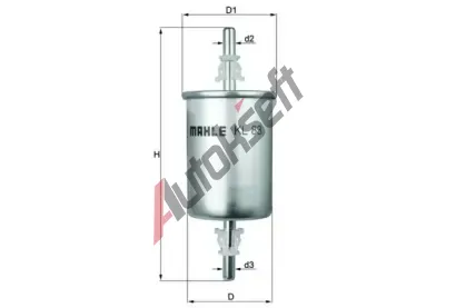 MAHLE Palivov filtr MAO KL 83, KL 83