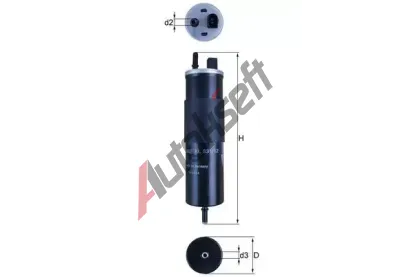 MAHLE Palivový filtr MAO KL 831/12, KL 831/12 MAHLE Palivový filtr MAO KL 831/12, KL 831/12