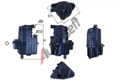 MAHLE Palivov filtr MAO KL 832D, KL 832D