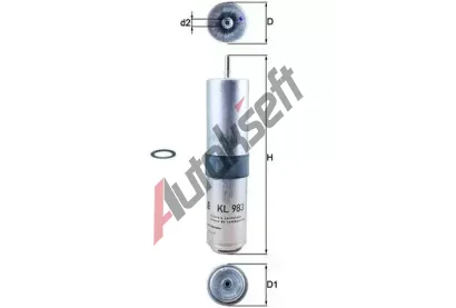 MAHLE Palivov filtr MAO KL 983D, KL 983D