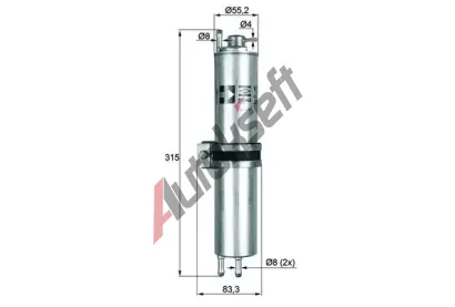 MAHLE Palivov filtr MAO KLH 12, KLH 12