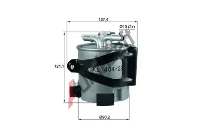 MAHLE Palivov filtr MAO KLH 44/25, KLH 44/25