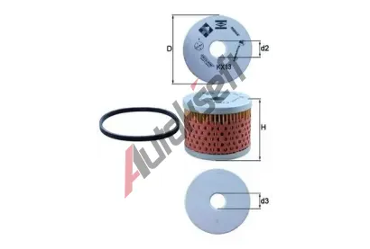 MAHLE Palivov filtr MAO KX 13D, KX 13D