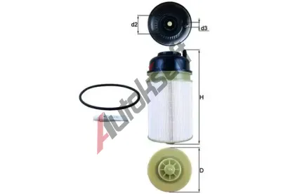 MAHLE Palivov filtr MAO KX 406D, KX 406D