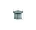 MAHLE Palivov filtr ‐ MAO KX 63/1