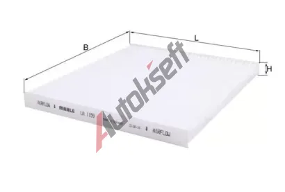 MAHLE Filtr vzduchu v interiéru MAO LA 1159, LA 1159  MAHLE Filtr vzduchu v interiéru MAO LA 1159, LA 1159