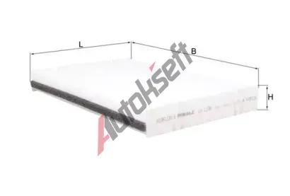 MAHLE Filtr vzduchu v interiru MAO LA 1198, LA 1198