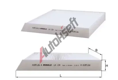 MAHLE Filtr - vzduch v interiru MAO LA 134, LA 134