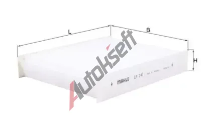 MAHLE Filtr vzduchu v interiru MAO LA 141, LA 141
