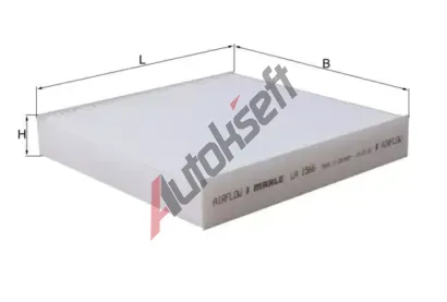MAHLE Filtr vzduchu v interiru MAO LA 1566, LA 1566