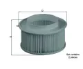 Filtr vzduchu v interiru MAHLE ‐ MAO LA 15/S