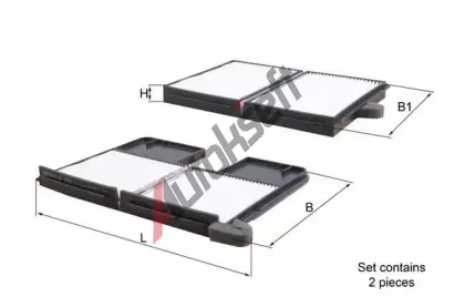 MAHLE Filtr vzduchu v interiru MAO LA 186/S, LA 186/S