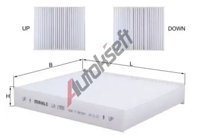 MAHLE Filtr vzduchu v interi�ru MAO LA 1958, LA 1958