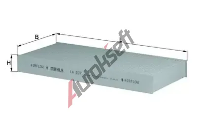 MAHLE Filtr vzduchu v interiru MAO LA 237, LA 237