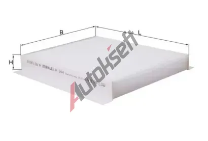 MAHLE Filtr - vzduch v interiru MAO LA 344, LA 344