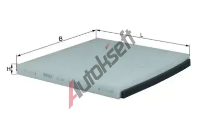 MAHLE Filtr vzduchu v interiéru MAO LA 348, LA 348 MAHLE Filtr vzduchu v interiéru MAO LA 348, LA 348