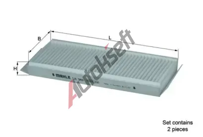 MAHLE Filtr vzduchu v interiru MAO LA 349/S, LA 349/S