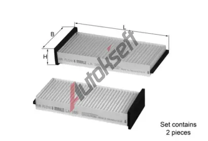 MAHLE Filtr vzduchu v interiru MAO LA 366/S, LA 366/S