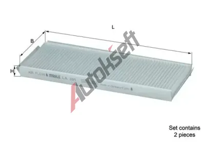 MAHLE Filtr - vzduch v interiru MAO LA 391/S, LA 391/S