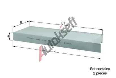MAHLE Filtr vzduchu v interiru MAO LA 428/S, LA 428/S