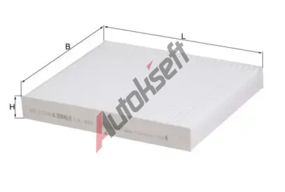 MAHLE Filtr vzduchu v interiru MAO LA 493, LA 493