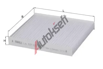 MAHLE Filtr - vzduch v interiru MAO LA 531, LA 531