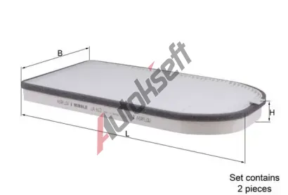 MAHLE Filtr vzduchu v interiru MAO LA 613/S, LA 613/S