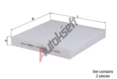 MAHLE Filtr vzduchu v interiru MAO LA 630/S, LA 630/S