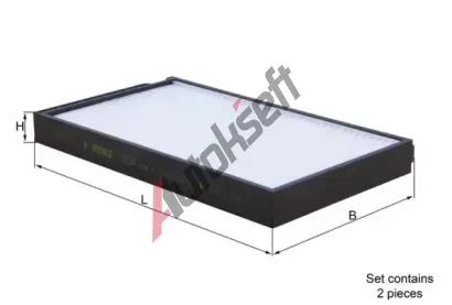 MAHLE Filtr vzduchu v interiéru MAO LA 634/S, LA 634/S MAHLE Filtr vzduchu v interiéru MAO LA 634/S, LA 634/S