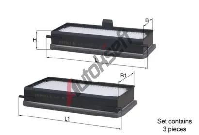 MAHLE Filtr vzduchu v interiru MAO LA 679/S, LA 679/S