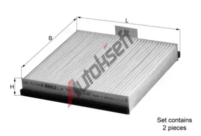 MAHLE Filtr vzduchu v interiru MAO LA 76/S, LA 76/S