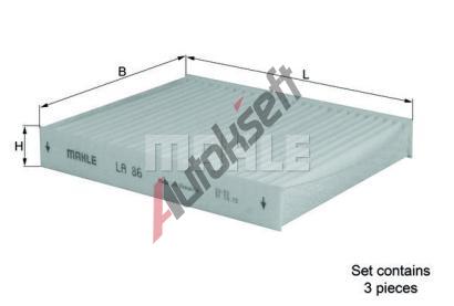 MAHLE Filtr vzduchu v interiru MAO LA 86/S, LA 86/S