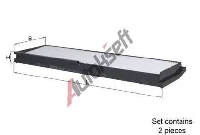 MAHLE Filtr vzduchu v interiru MAO LA 862/S, LA 862/S