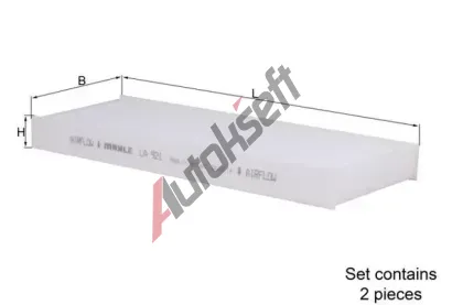 MAHLE Filtr vzduchu v interiru MAO LA 921/S, LA 921/S