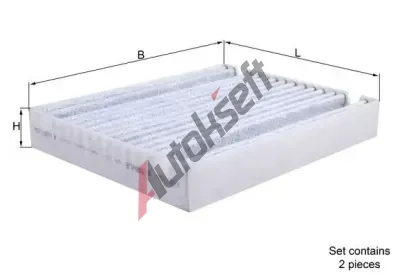 MAHLE Filtr vzduchu v interiru MAO LAK 1151/S, LAK 1151/S