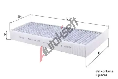 MAHLE Filtr vzduchu v interiru MAO LAK 1157/S, LAK 1157/S