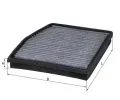 Filtr vzduchu v interiru MAHLE ‐ MAO LAK 124