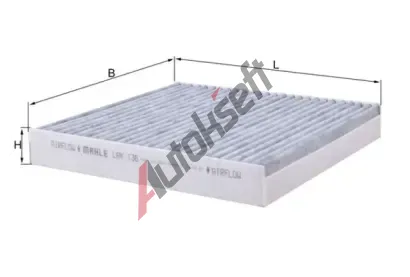 MAHLE Filtr - vzduch v interiru MAO LAK 136, LAK 136