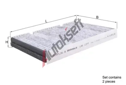 MAHLE Filtr vzduchu v interiru MAO LAK 1377/S, LAK 1377/S