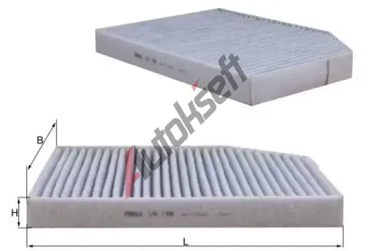MAHLE Filtr vzduchu v interiru MAO LAK 1398, LAK 1398