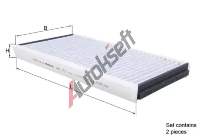 MAHLE Filtr vzduchu v interiru MAO LAK 173/S, LAK 173/S