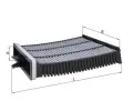 Filtr vzduchu v interiru MAHLE ‐ MAO LAK 227
