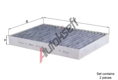 MAHLE Filtr - vzduch v interiru MAO LAK 292/S, LAK 292/S