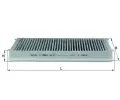Filtr vzduchu v interiéru MAHLE ‐ MAO LAK 32/1 Filtr vzduchu v interiéru MAHLE ‐ MAO LAK 32/1