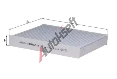 MAHLE Filtr - vzduch v interiru MAO LAK 345, LAK 345