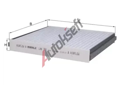MAHLE Filtr vzduchu v interiru MAO LAK 371, LAK 371