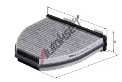 MAHLE Filtr - vzduch v interiru MAO LAK 413, LAK 413